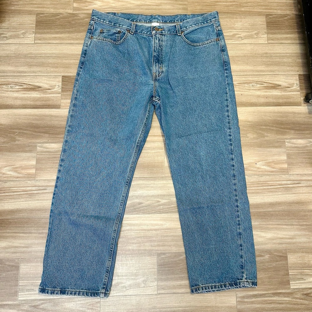 Relaxed Fit 40 x 30 100% Light Wash Men’s 100% Cotton Denim Jeans
